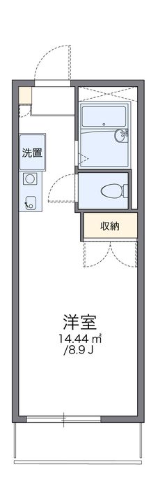 レオパレスシーサイド網干206の間取り
