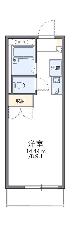レオパレスシーサイド網干203の間取り