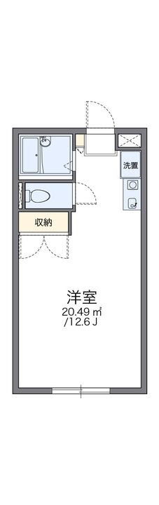 レオパレスミライ103の間取り