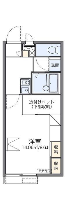 レオパレス加茂204の間取り