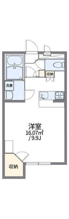 レオパレス揖保川Ⅰ108の間取り