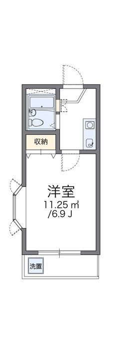 レオパレス姫路第3201の間取り
