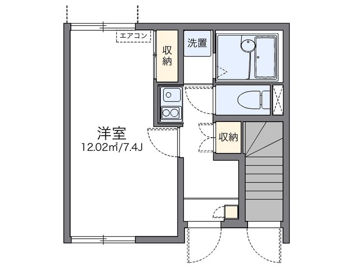 レオネクスト喜多Ⅱ105の間取り
