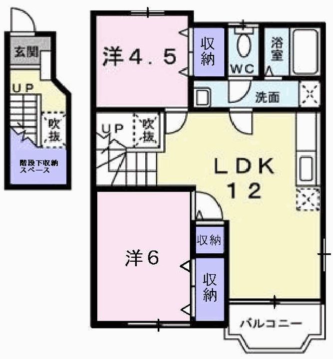 ヴァンヴェールAの間取り