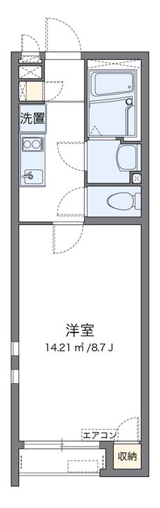 クレイノファミーユ206の間取り