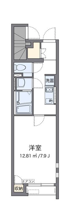 クレイノふかしのⅡ101の間取り