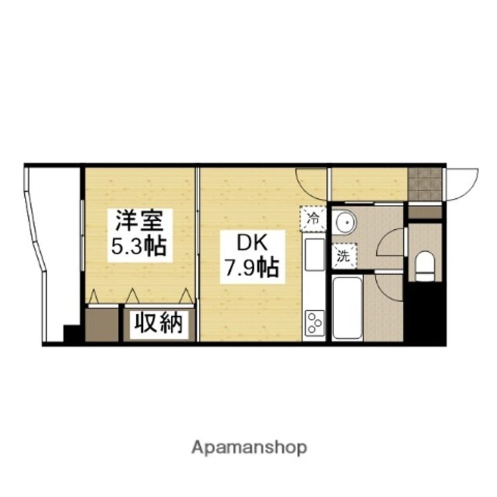 ジェルメ城陽205の間取り