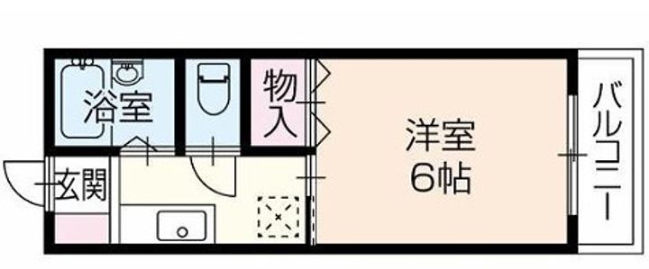 アーバン和202号室の間取り