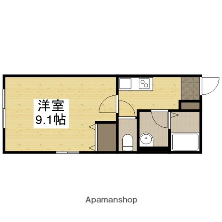 ヘーベルメゾン下寺町104の間取り