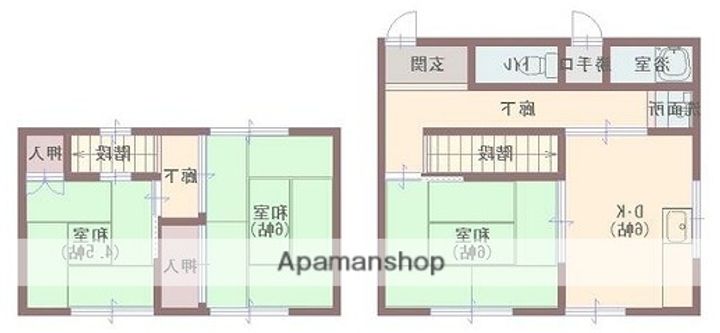 兵庫県姫路市城北新町1丁目(一戸建)の賃貸物件戸建ての間取り