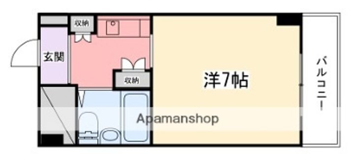 飾磨中村コーポCー2の間取り