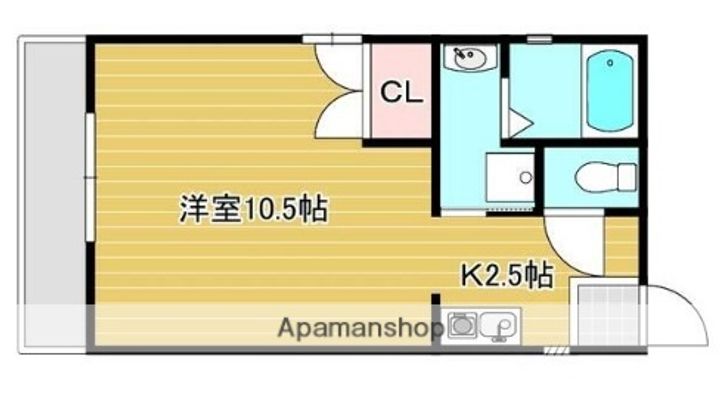ハイネス花北202の間取り