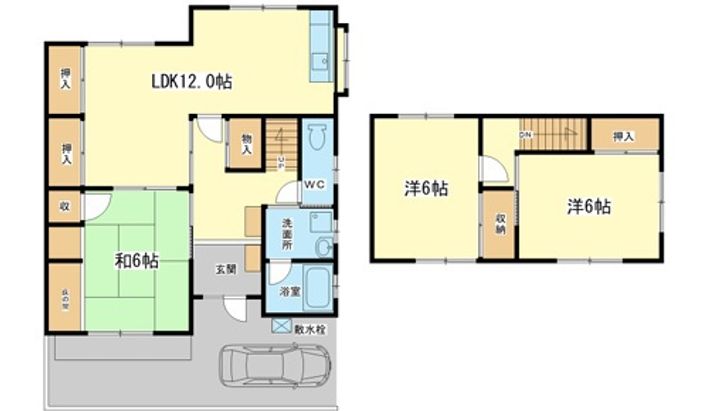 兵庫県姫路市勝原区丁(一戸建)の賃貸物件戸建ての間取り