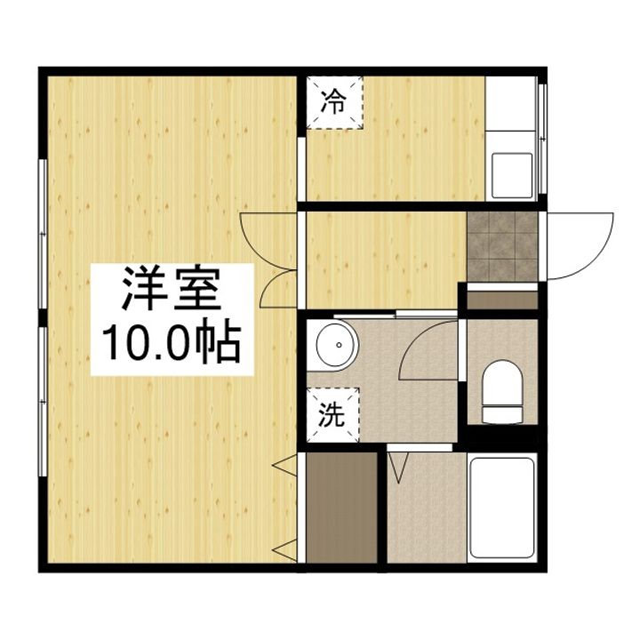 東延末ハイツ104の間取り