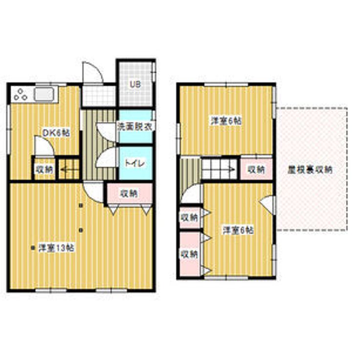 兵庫県姫路市大津区恵美酒町2丁目(一戸建)の賃貸物件戸建ての間取り