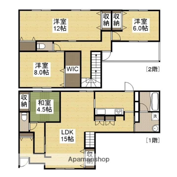 兵庫県姫路市岩端町(一戸建)の賃貸物件戸建ての間取り
