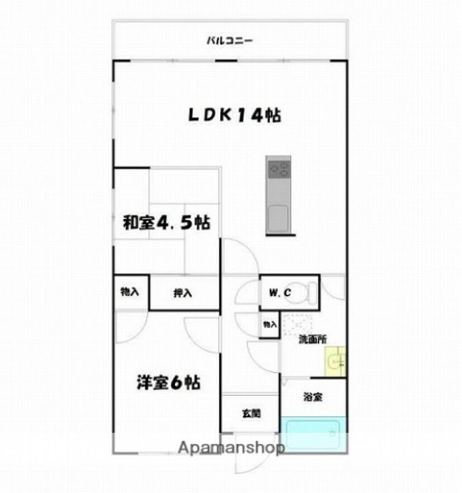 ヌーベルバーグイヌイ107の間取り