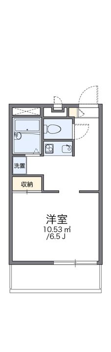 レオパレス毘沙門203の間取り