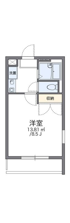 レオパレスM’Sフレーズ210の間取り