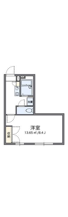 レオパレスM’Sフレーズ105の間取り