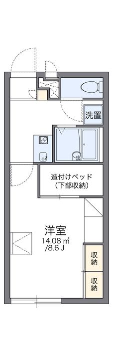 レオパレス今宿ハイツ205の間取り