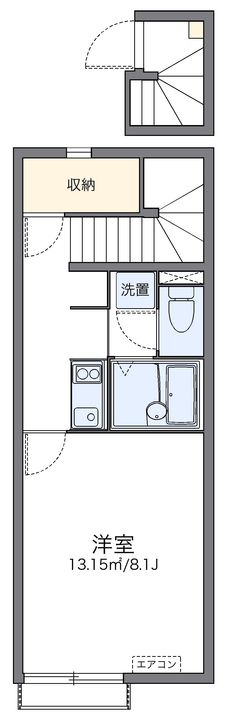 レオネクスト玉手Ⅱ201の間取り