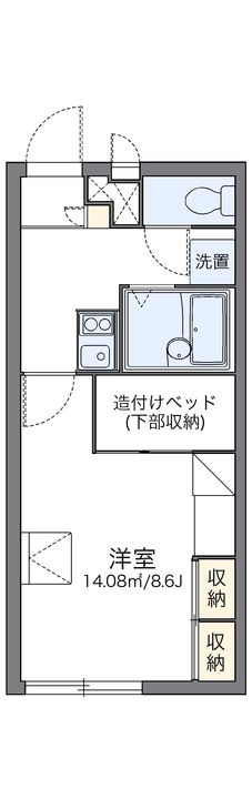 レオパレスくらのまち108の間取り