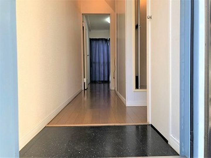 レオパレスMsフレーズ弐番館203の玄関