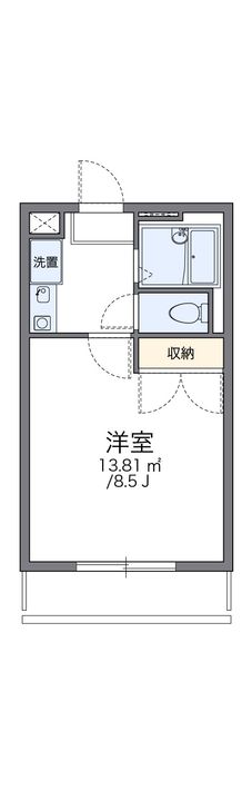 レオパレス本竜野102の間取り