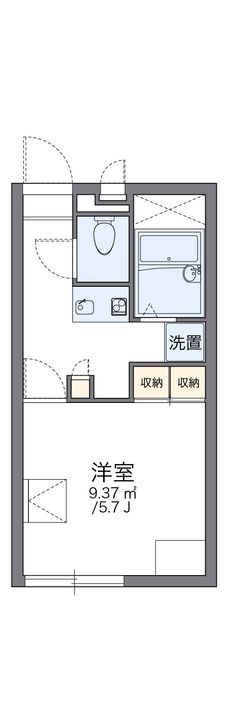 レオパレスMsフレーズ伍番館202の間取り