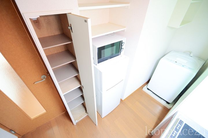 レオパレスMsフレーズ伍番館202の玄関
