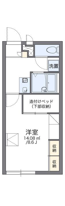 レオパレスJEUNESSE21106の間取り