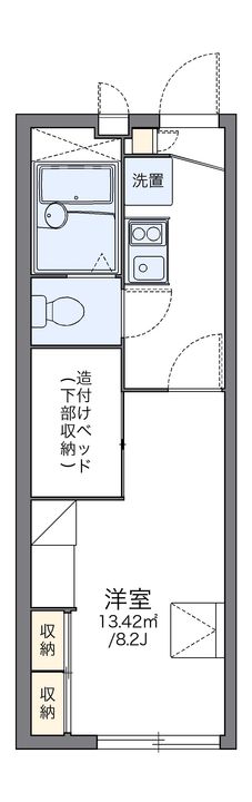 レオパレス相生209の間取り