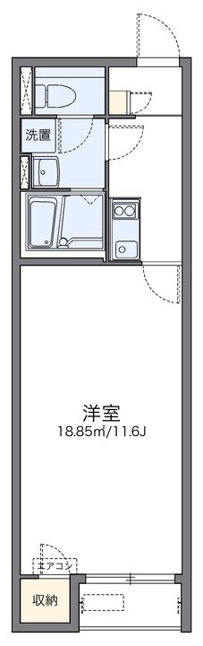 レオネクストウイングB202の間取り