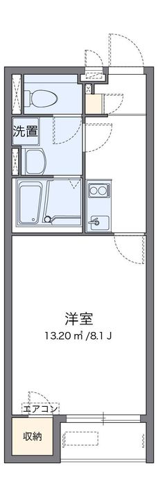 レオネクストCASTLE106の間取り
