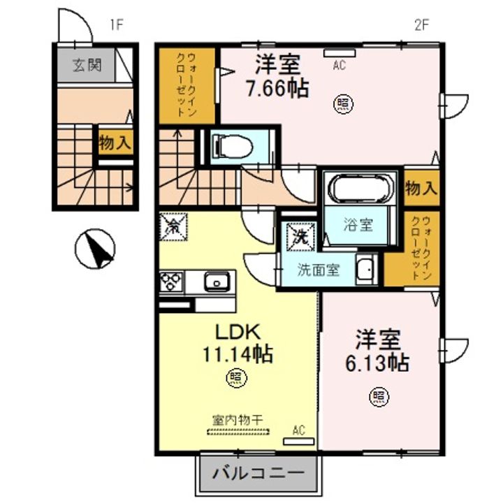 ラポールメゾンの間取り