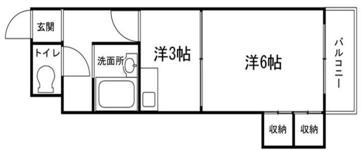 レジデンス西庄208の間取り