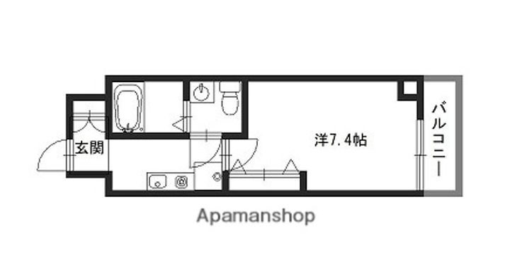 兵庫県姫路市南町の賃貸マンションの間取り