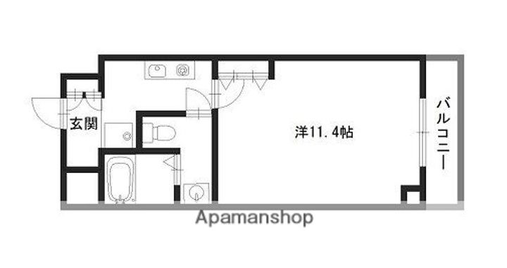 兵庫県姫路市南町の賃貸マンションの間取り
