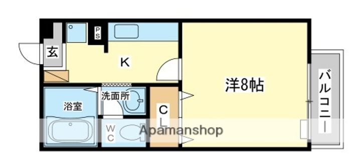 アヴニール今宿201の間取り