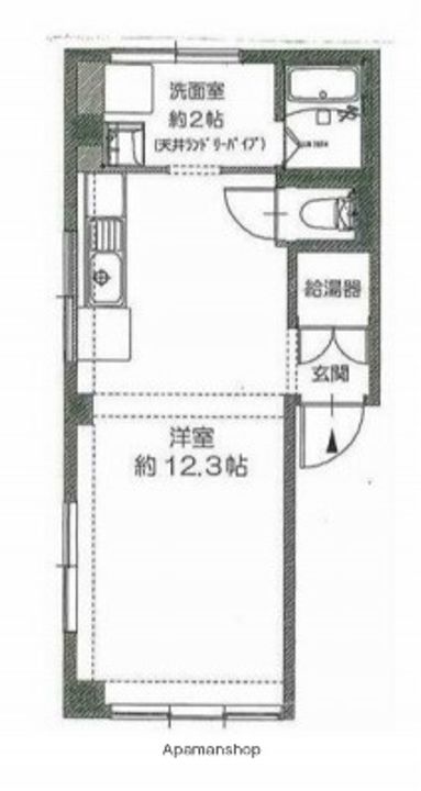BRIGHT AND FAN TERRACE3階 西の間取り