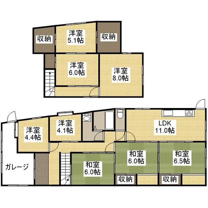 兵庫県姫路市北条1丁目(一戸建)の賃貸物件戸建ての間取り