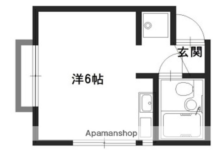 ジョイス英賀保2階E号室の間取り