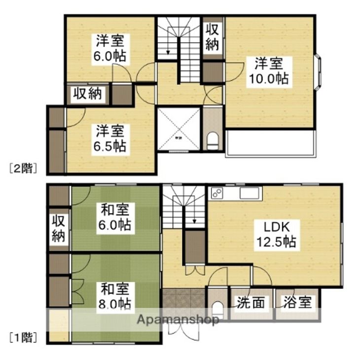 兵庫県姫路市花田町勅旨(一戸建)の賃貸物件戸建ての間取り