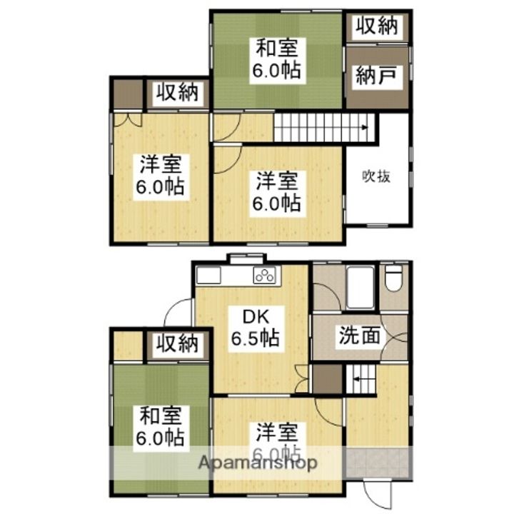 兵庫県姫路市田寺東4丁目(一戸建)の賃貸物件戸建ての間取り
