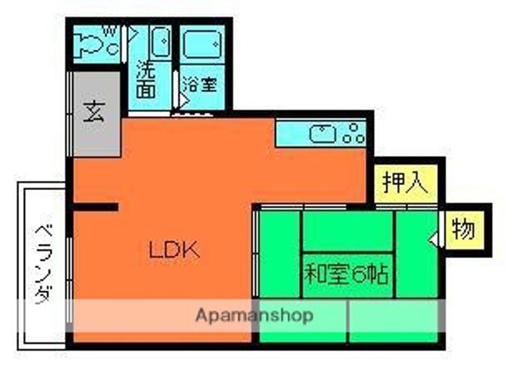 南マンションの間取り