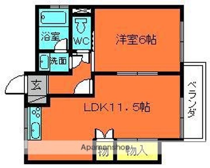 南マンションの間取り