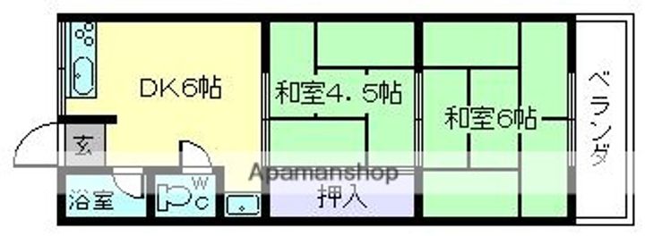 三笠ハイツの間取り