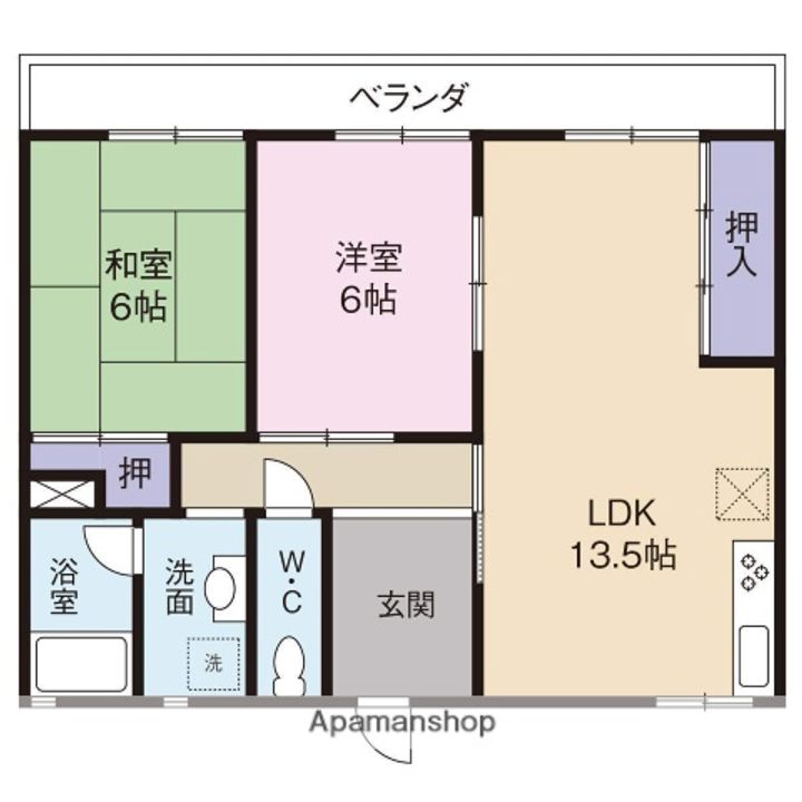 今里ハイツの間取り