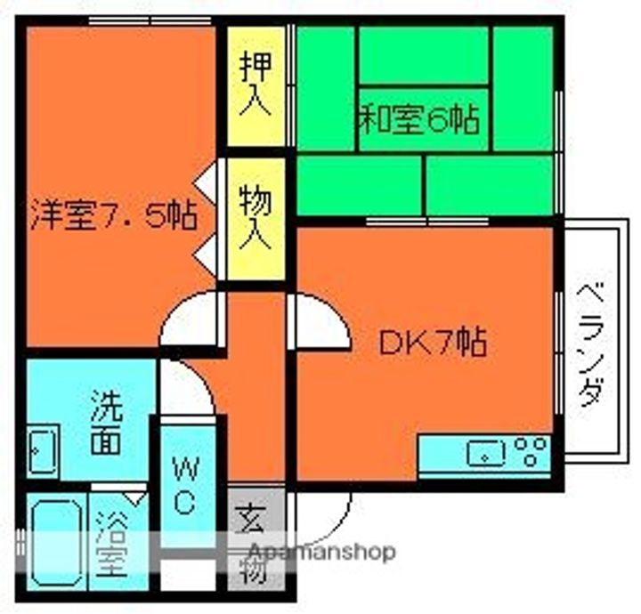 セジュールF A棟の間取り